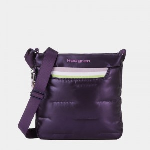 Women's Hedgren Cushy Crossbody Bags Purple Deep Blue | GHV2274IY